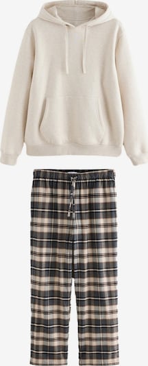 Next Duga pidžama u boja pijeska / tamno smeđa / dimno siva, Pregled proizvoda