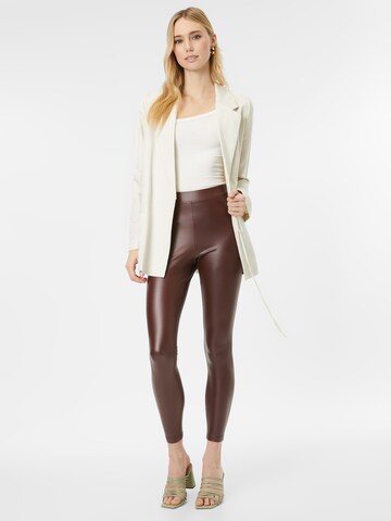 JDY Skinny Leggings 'STINE' in Braun