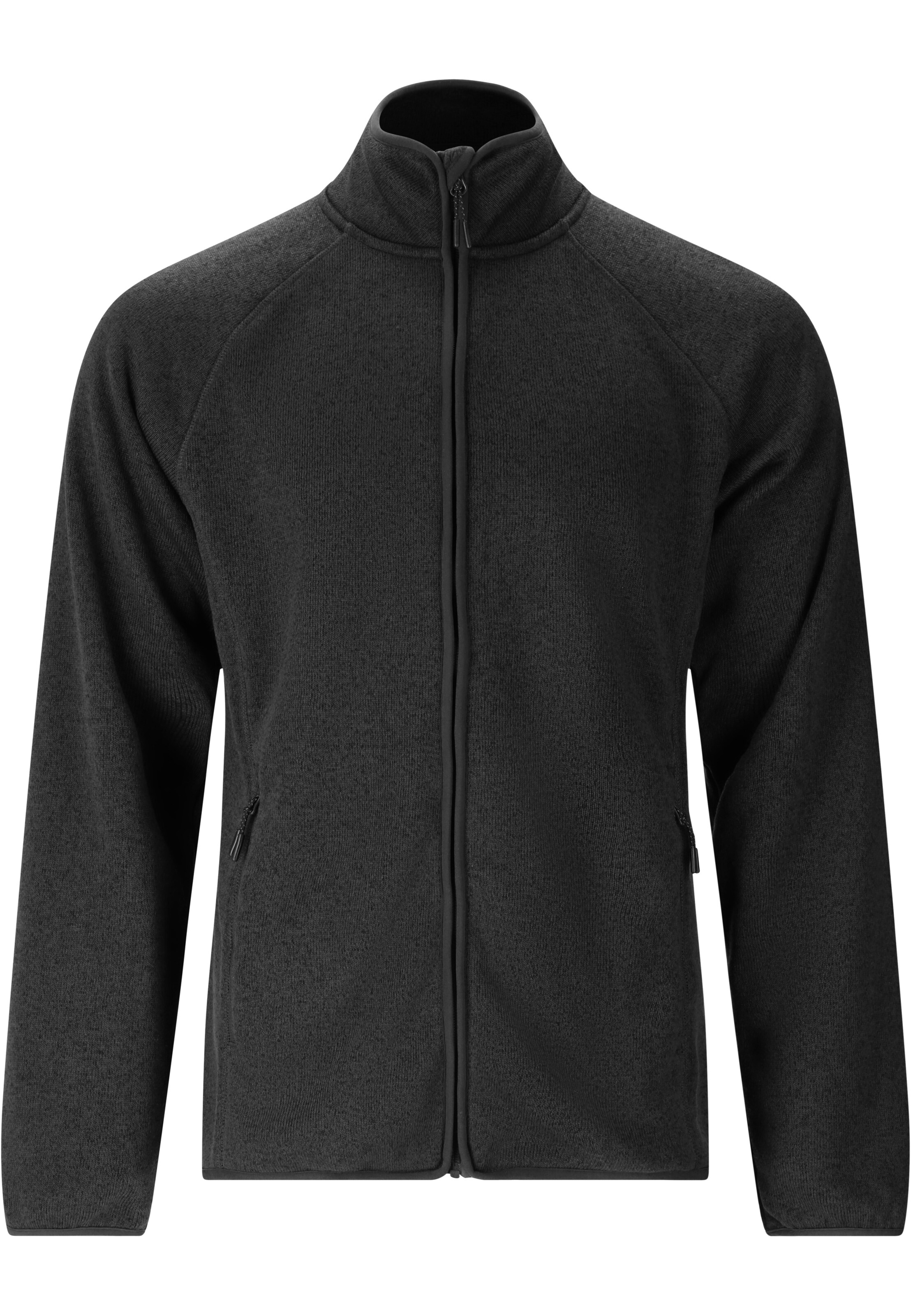Whistler Athletic fleece jacket 'Wolven' in Black: front