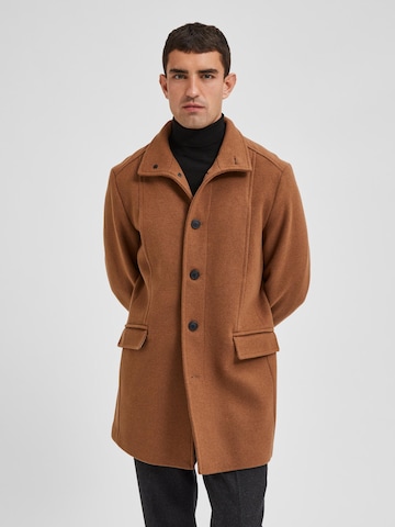 SELECTED HOMME Ανοιξιάτικο και φθινοπωρινό παλτό 'Morrison' σε μπεζ: μπροστά