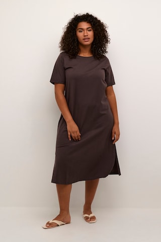 KAFFE CURVE Dress 'Caline' in Brown: front