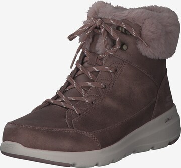 SKECHERS Lace-Up Ankle Boots '144178' in Beige: front