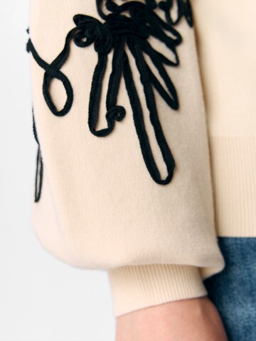 OBJECT Pullover 'OBJJOANA' i beige