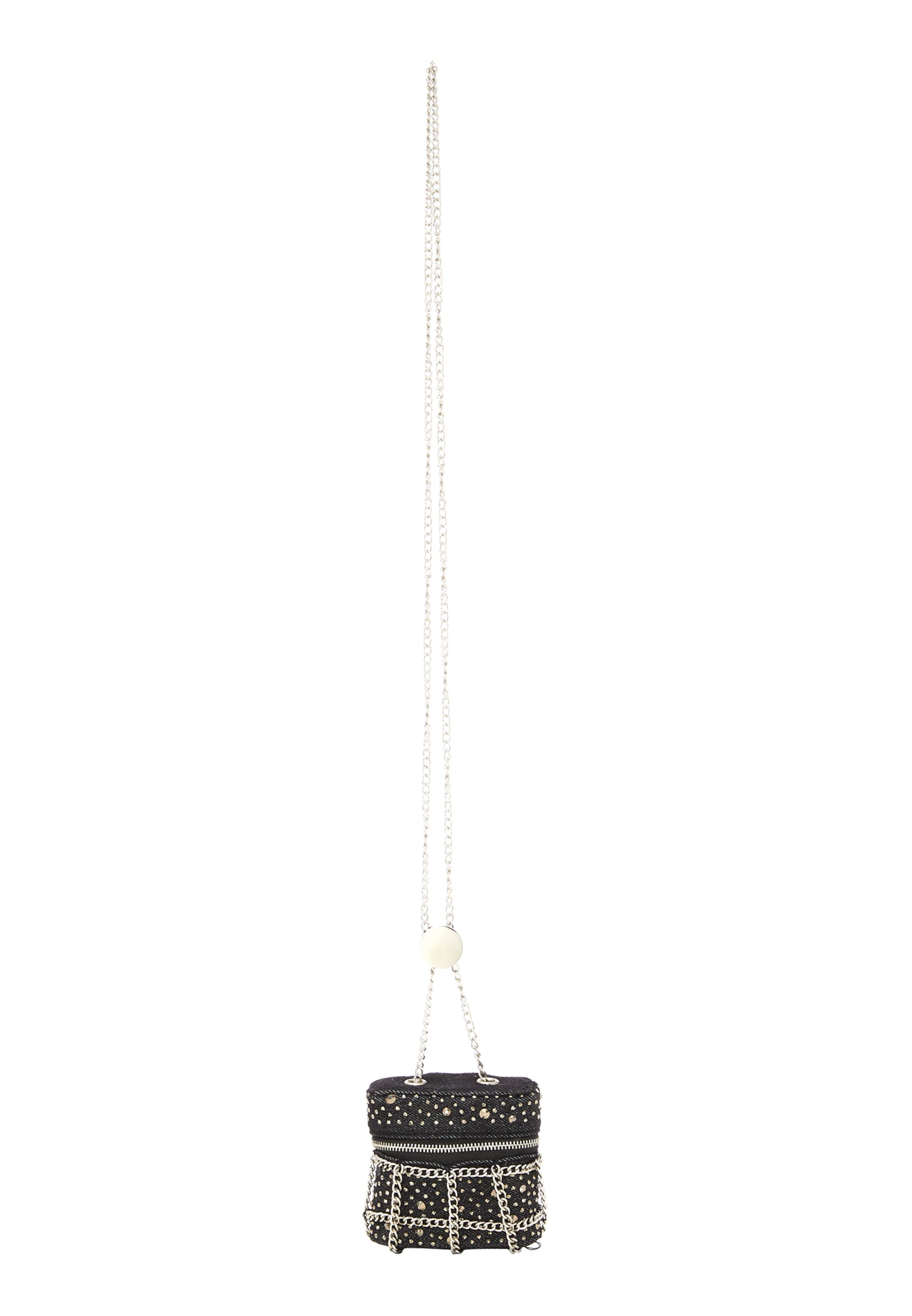 FELIPA - Mala de ombro em preto: frente