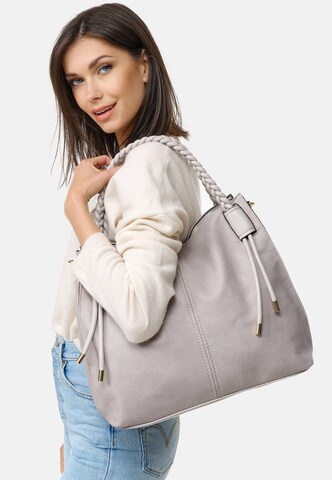 HARPA Shoulder Bag 'Lettie' in Grey: front