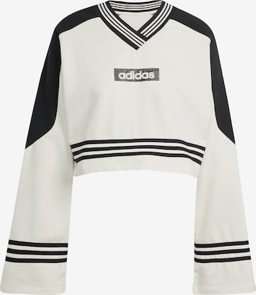 balta ADIDAS ORIGINALS Megztinis be užsegimo 'Blocking Crewneck': priekis