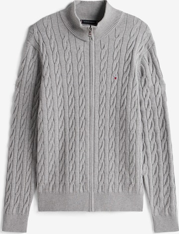 TOMMY HILFIGER Плетена жилетка 'CLASSIC' в сиво: отпред