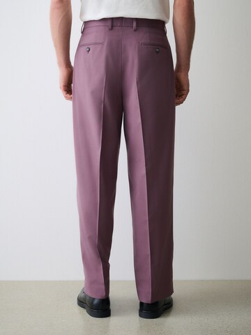 Next Loose fit Pleat-front trousers in Purple