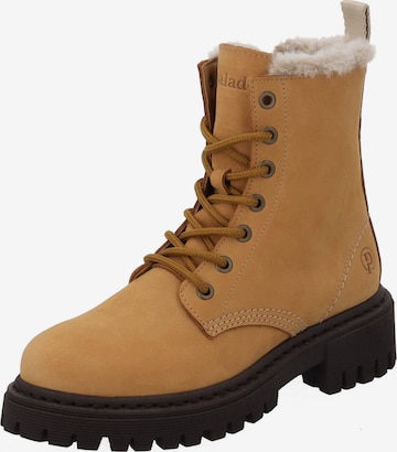 Palado Lace-Up Boots 'Giase' in Brown: front