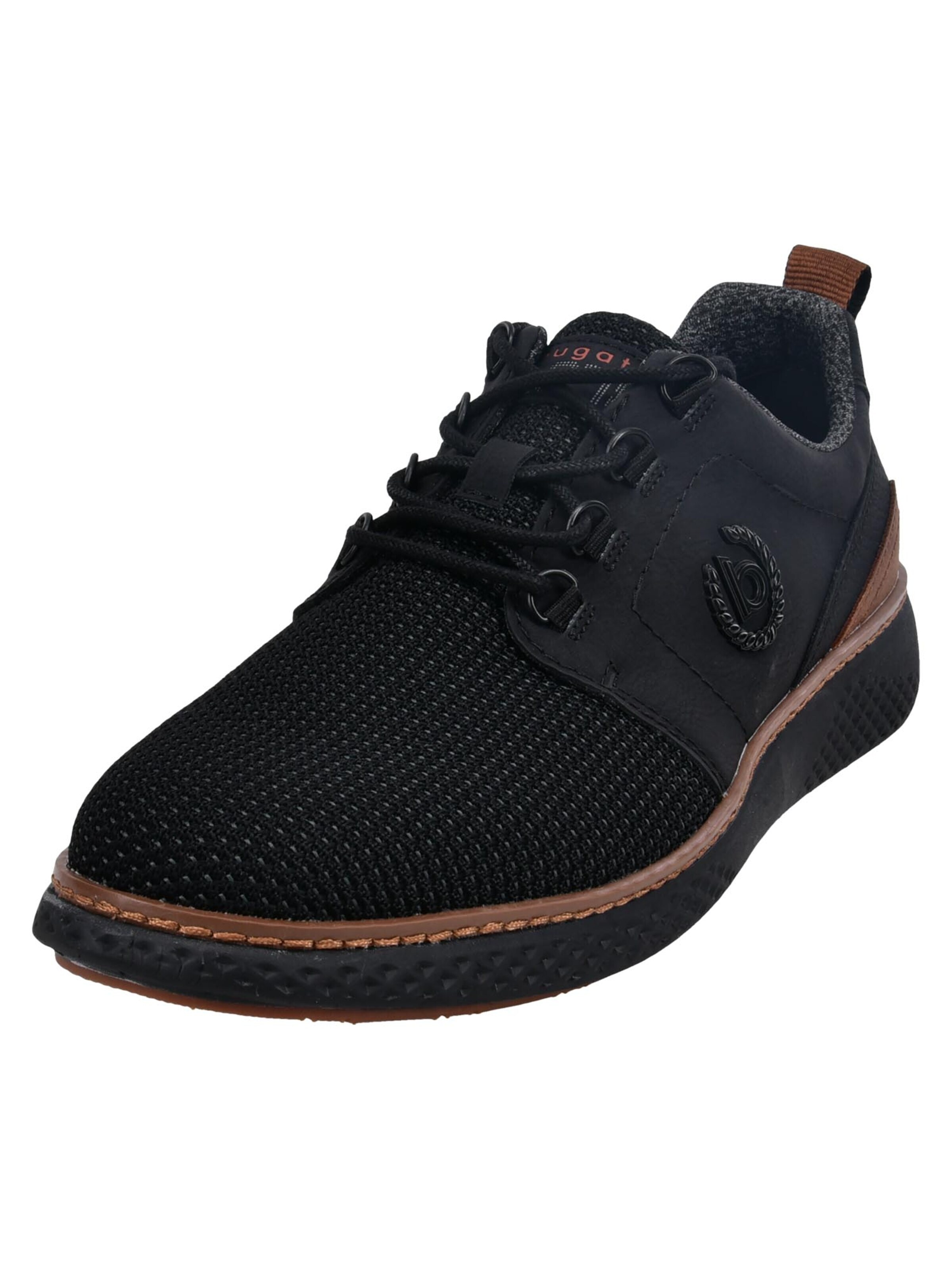 bugatti Sneakers laag 'Basic' in Zwart