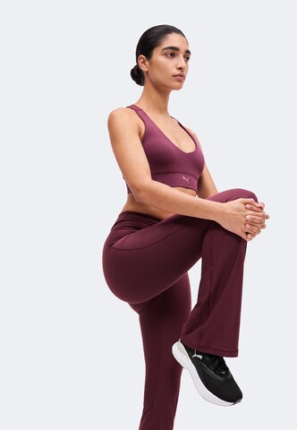 PUMA Flared Παντελόνι φόρμας 'Cloudspun' σε κόκκινο