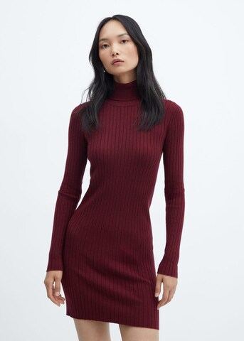 MANGO Knitted dress 'Goletin' in Red: front