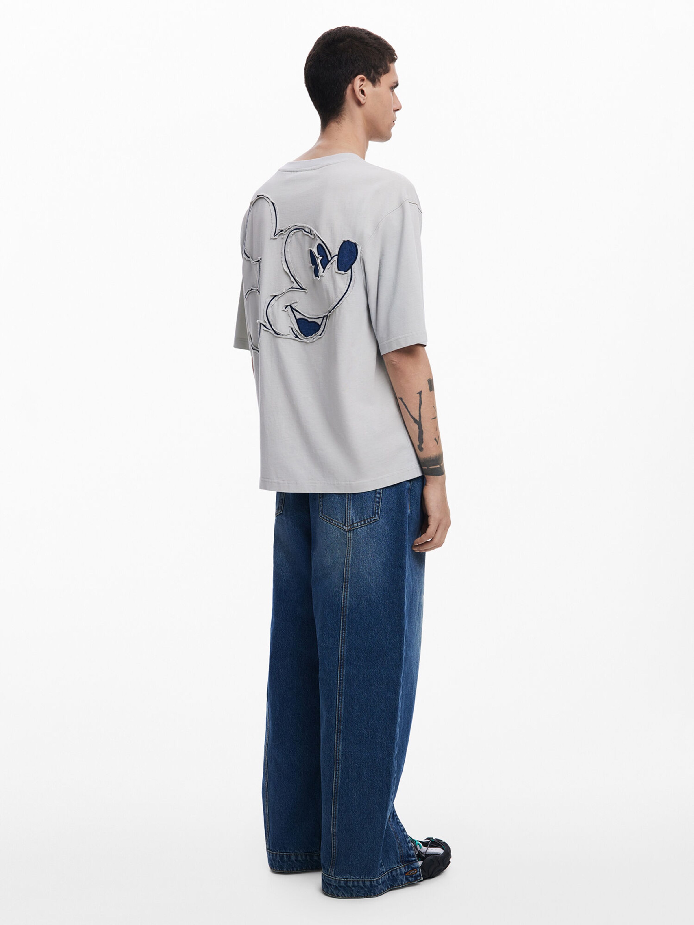 Desigual Tricou 'Mickey Mouse™' pe Albastru Fumuriu, Albastru