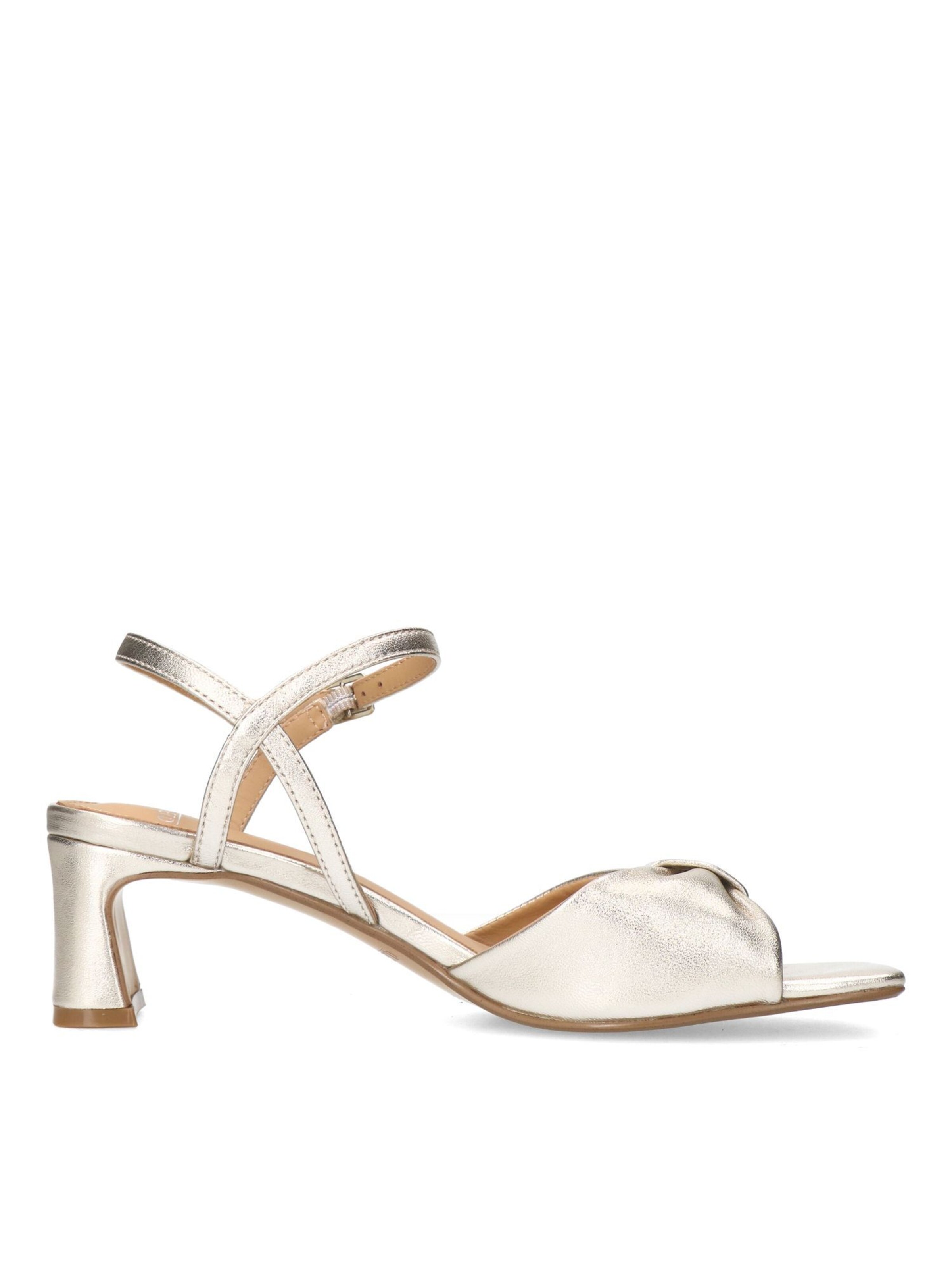 MANFIELD Sandale in Gold