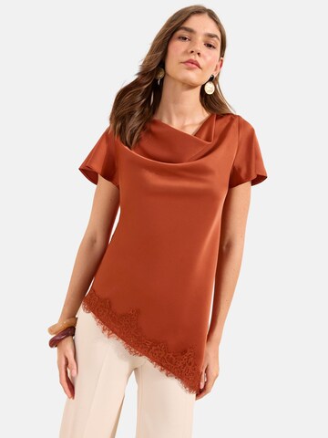 Friends Like These Blouse in Red: front