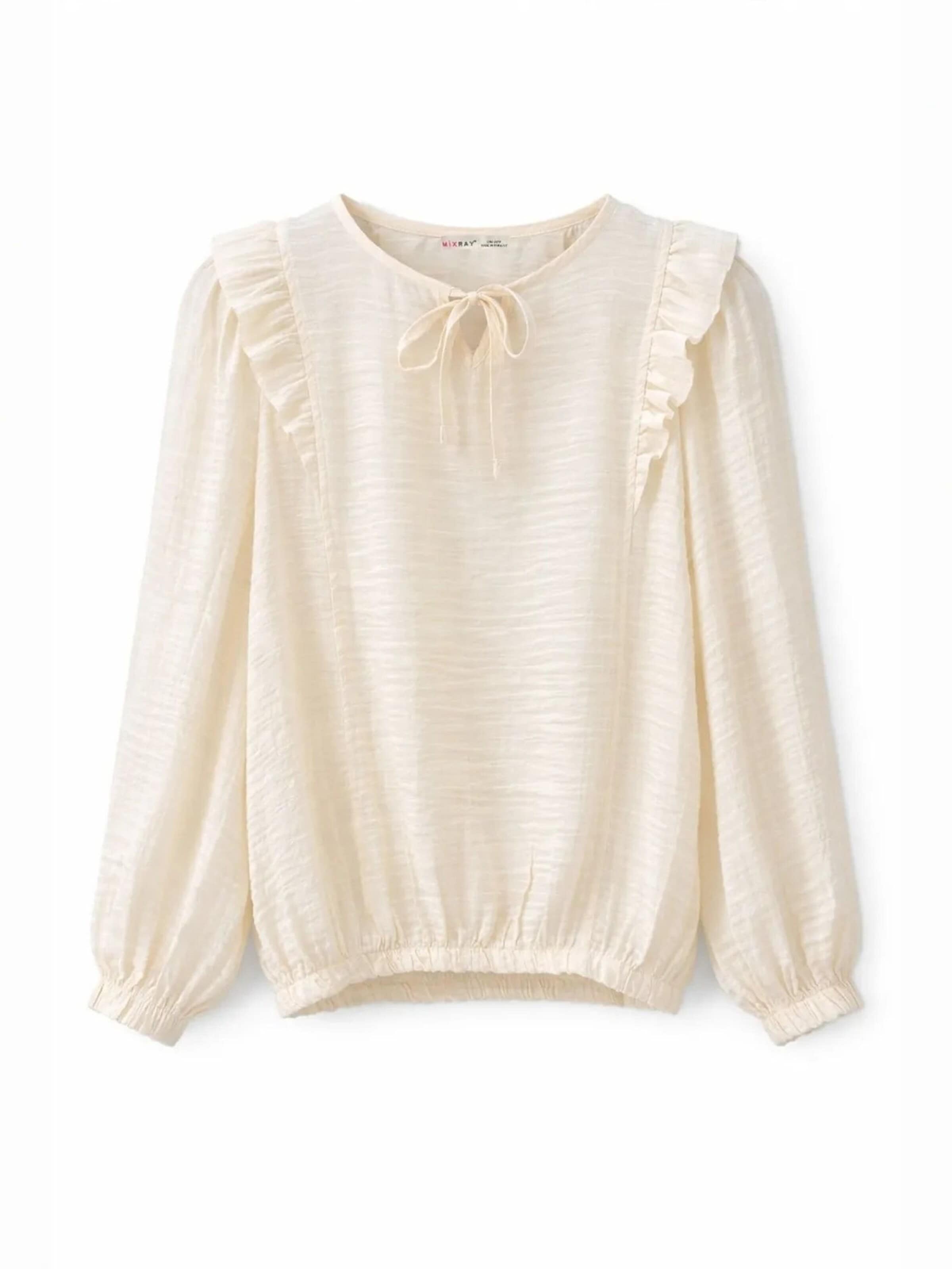 Camicia da donna 'Blusen' di MixRay in beige: frontale