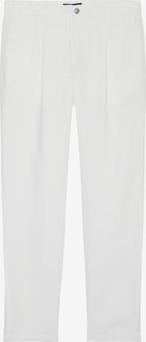 Marc O'Polo Tapered Chino Pants in White: front
