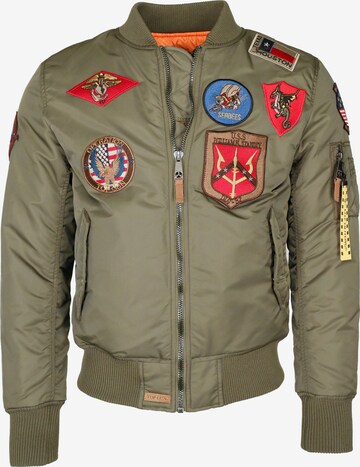 TOP GUN Between-Season Jacket in Green: front