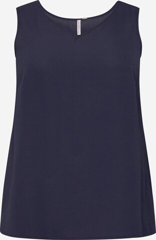 ONLY Carmakoma Top 'LUXMIE' in Blauw: voorkant