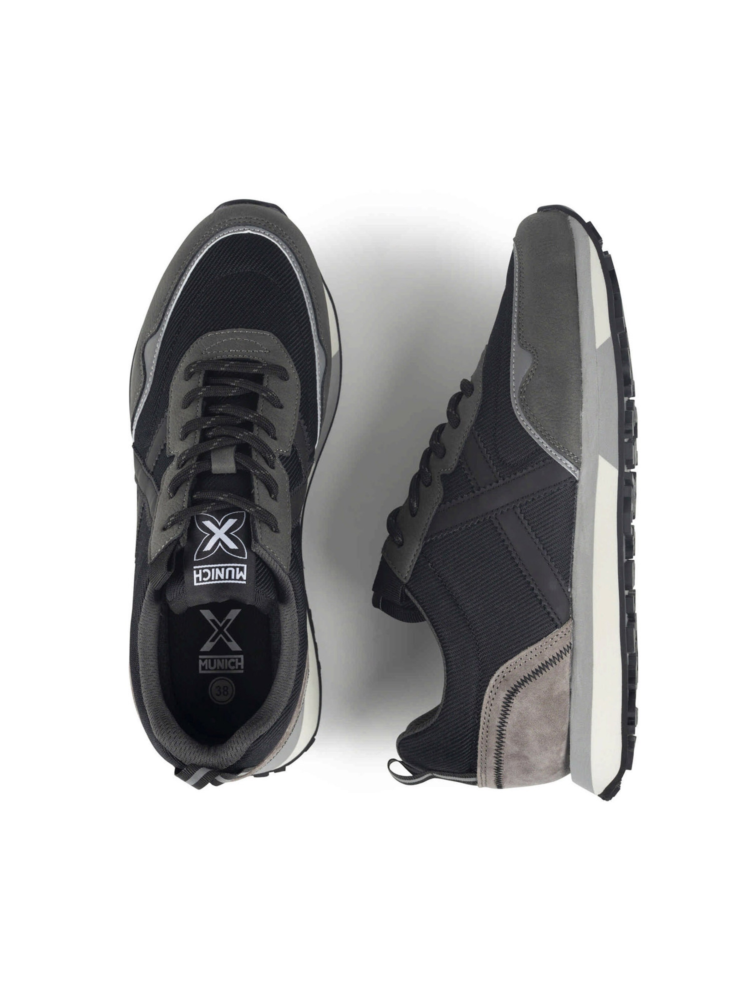 Sneaker bassa 'NEXT' di MUNICH in nero: superiore