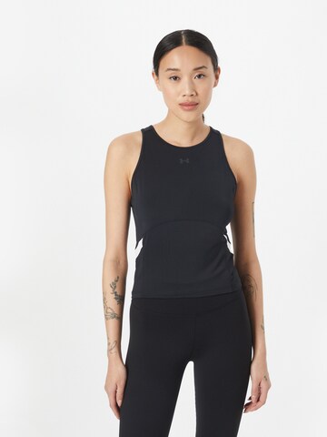 UNDER ARMOUR Sports top in Black: front