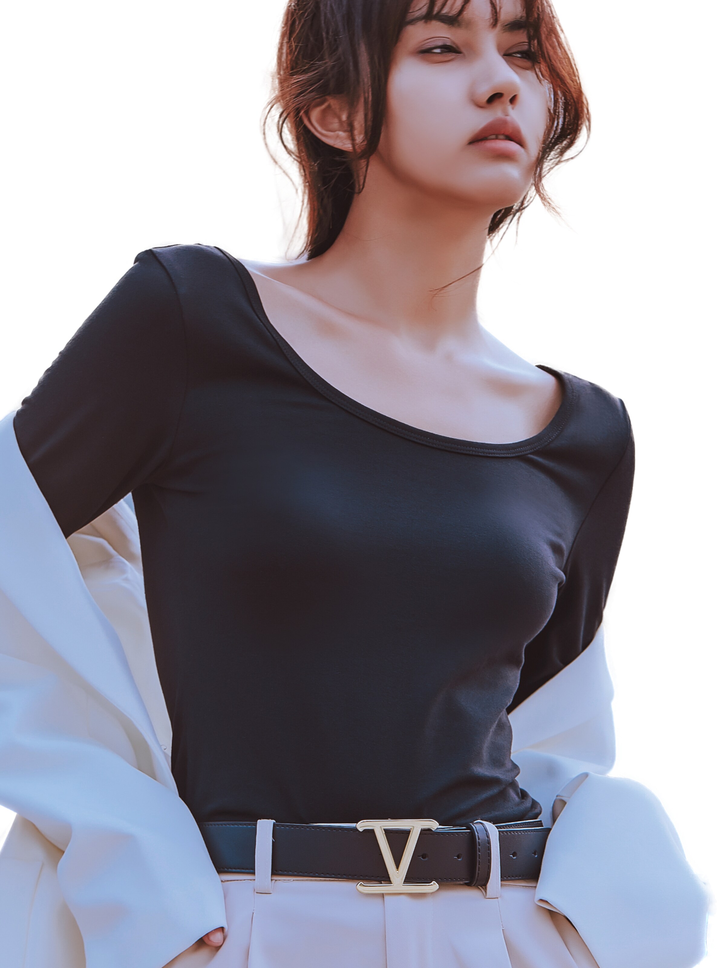 Cintura 'Victor' di Victoria Hyde in nero: frontale