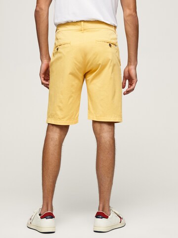 Pepe Jeans Slim fit Chino Pants 'MC QUEEN' in Yellow