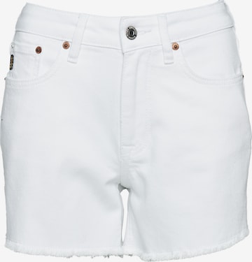 Coupe slim Jean Superdry en blanc : devant