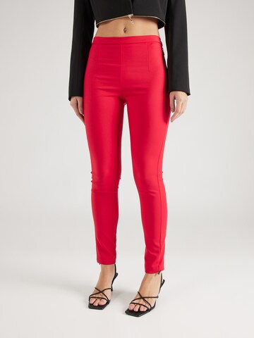 PATRIZIA PEPE Slimfit Kalhoty – červená: přední strana