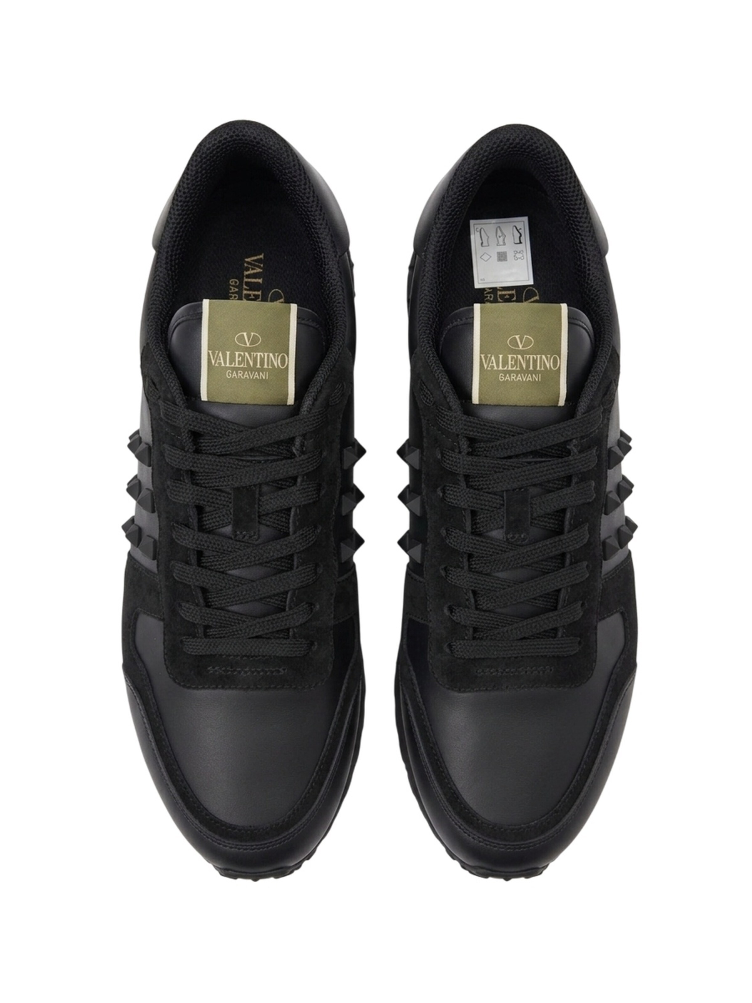 VALENTINO Platform trainers 'Valentino Sneakers Herren schwarz' in Black