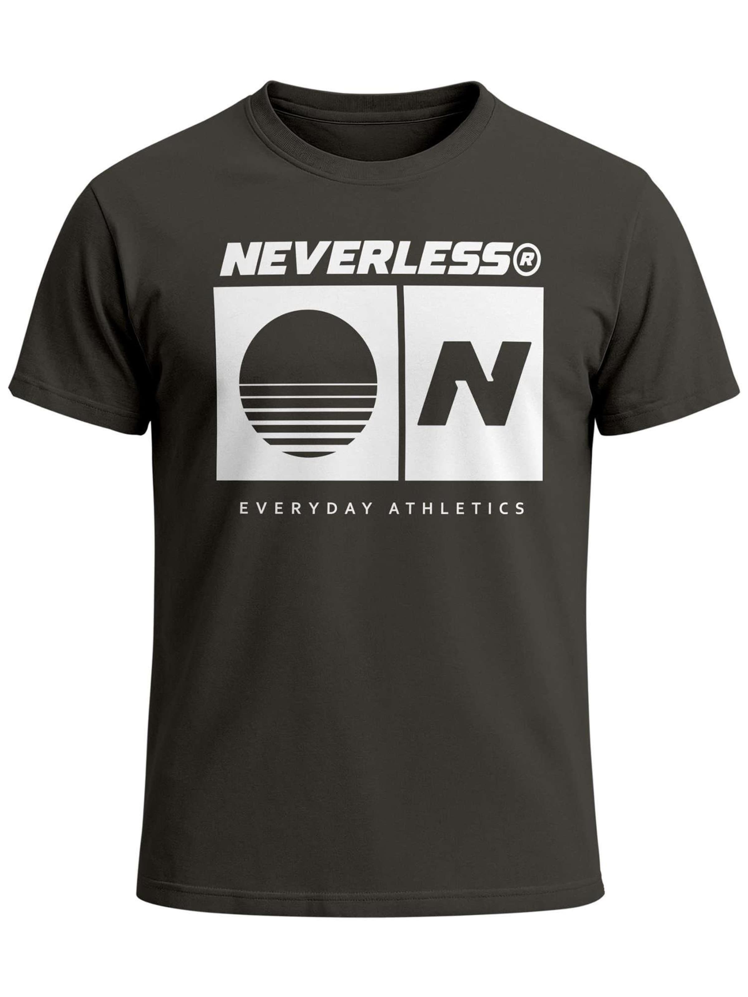 Neverless Shirt 'Sunset Sport Logo' in Grey: front