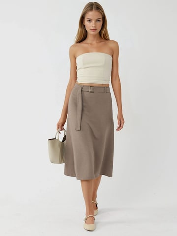 Busem Rok in Beige: voorkant