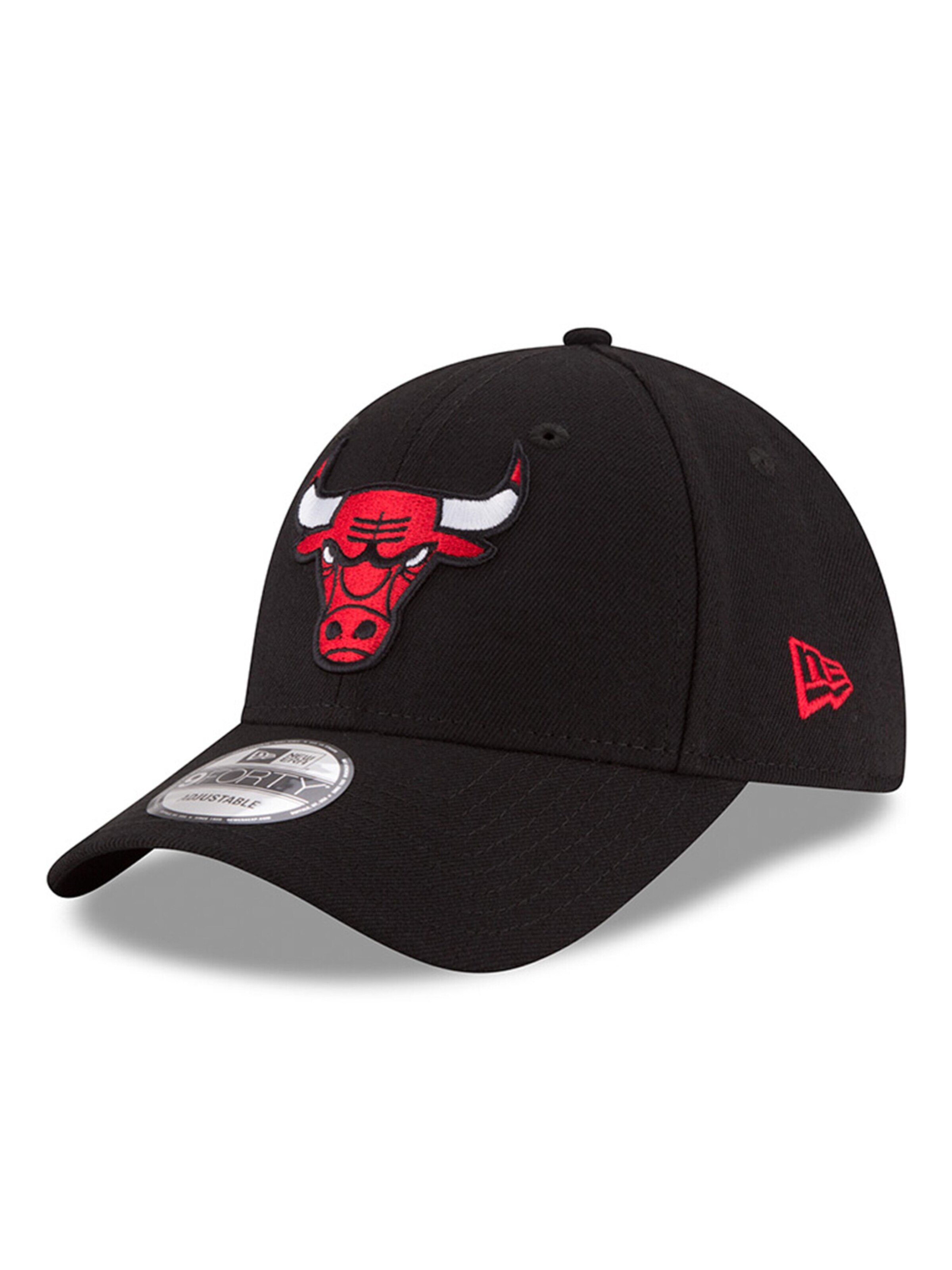NEW ERA Athletic Cap '9FORTY The League Chicago Bulls' in Black: front