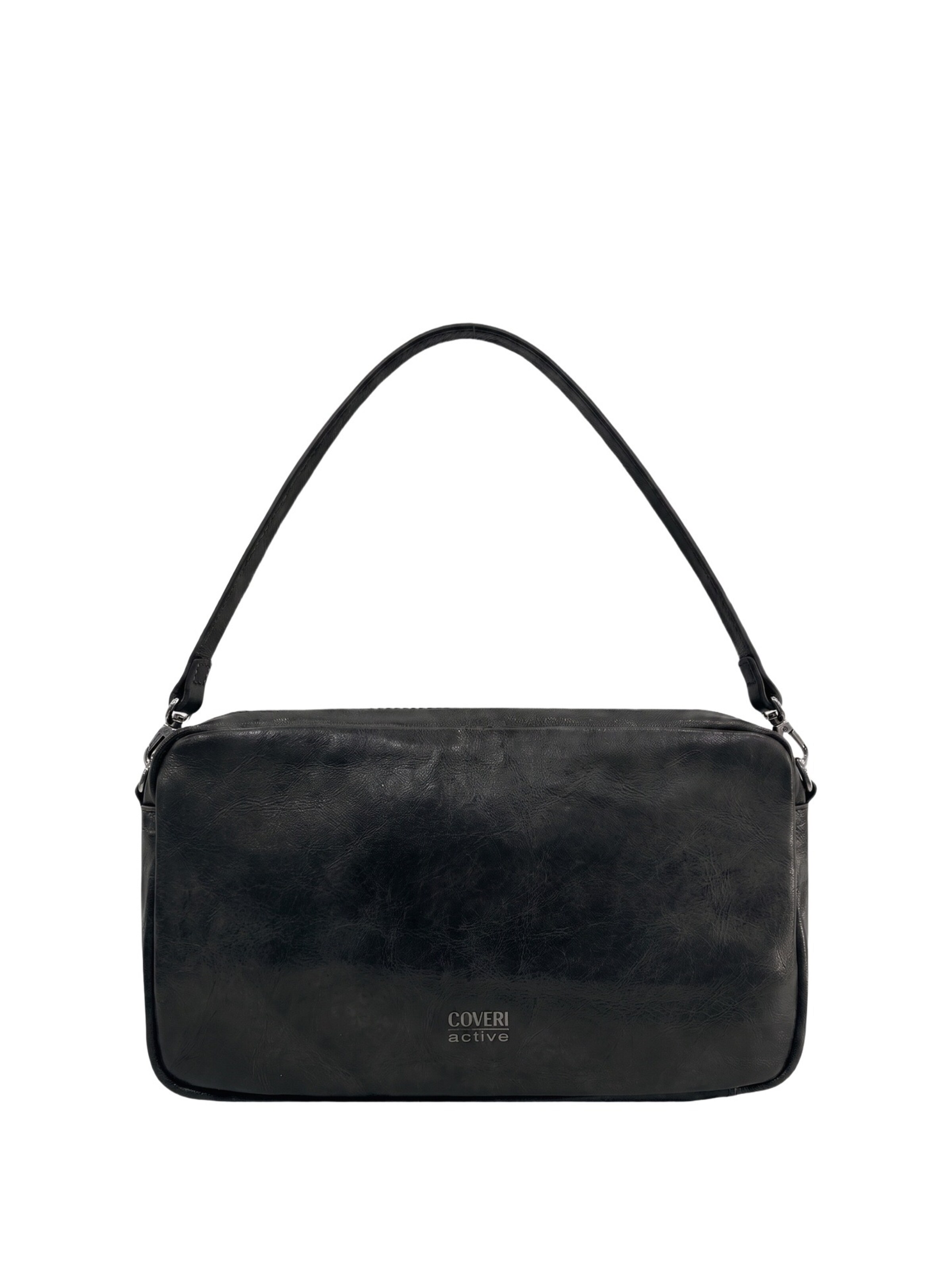 Borsa a spalla di Coveri in nero: frontale