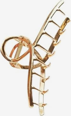 Ornement pour cheveux 'SOHO Iva Metal Hair Clip - Gold' soho Hair accesoires en or : devant