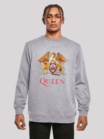 F4NT4STIC Sweatshirt 'Queen' in Grijs: voorkant