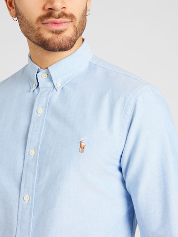 Coupe slim Chemise Polo Ralph Lauren en bleu