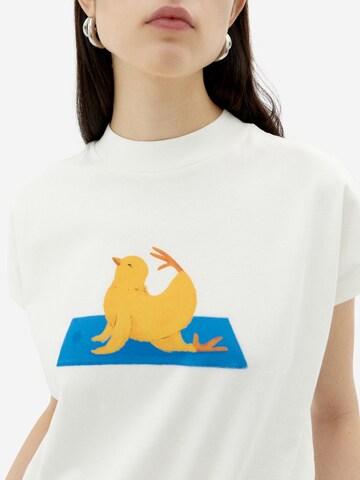 Thinking MU T-shirt 'Volta' i vit