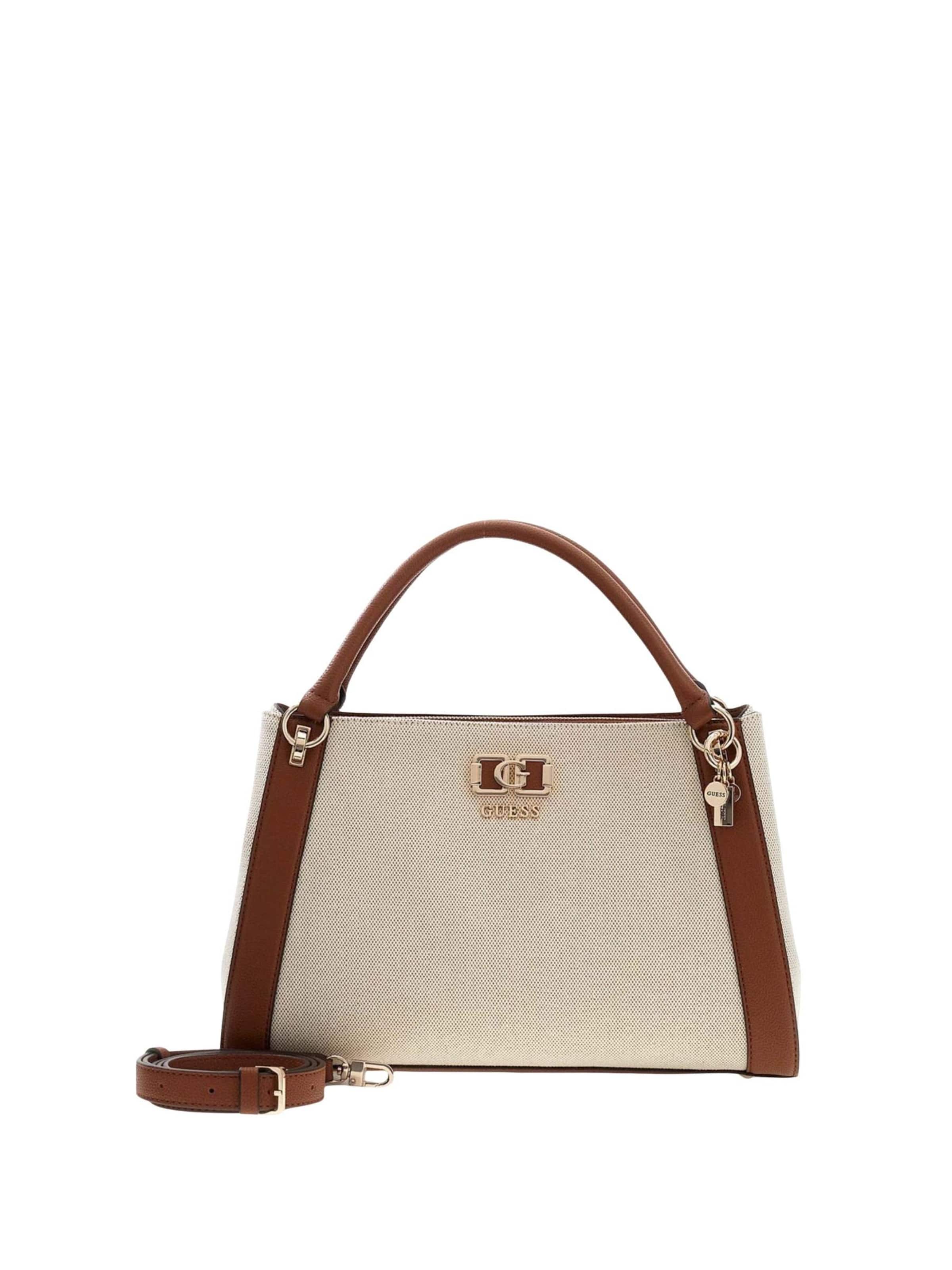 GUESS Schoudertas 'Guess Sac Bandoulière Karnilla Girlfriend Natural/Cognac' in Bruin