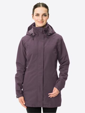 VAUDE Outdoor Coat 'Abelia' in Purple: front