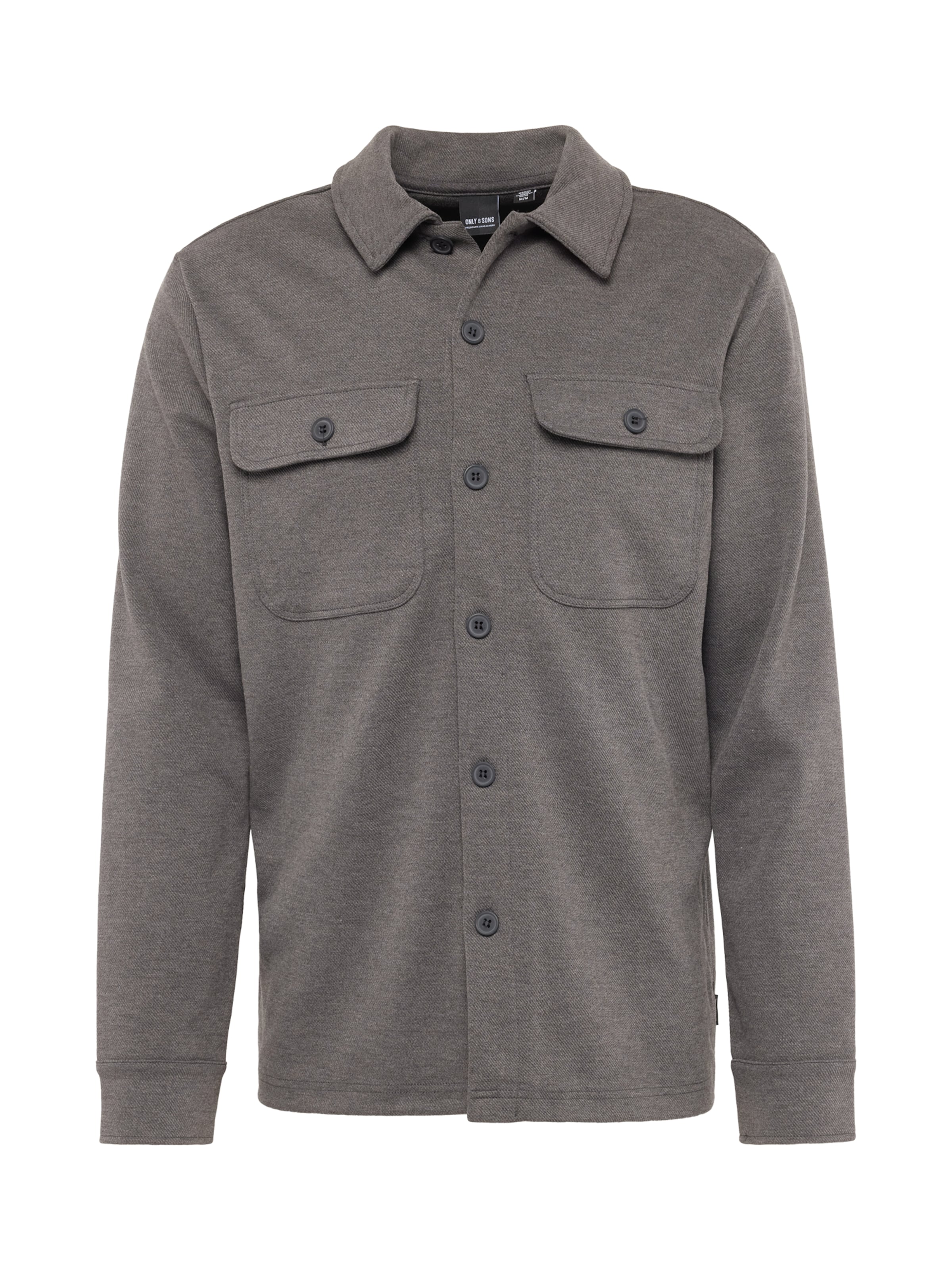 Camicia 'New Kodyl' di Only & Sons in grigio: frontale