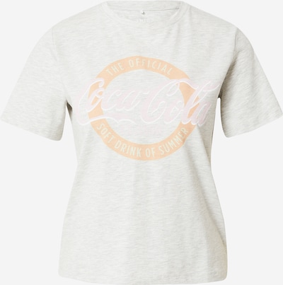 LMTD Shirt 'COCA COLA' in hellgrau / lachs / weiß, Produktansicht