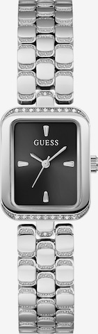 Montre à affichage analogique GUESS en argent : devant