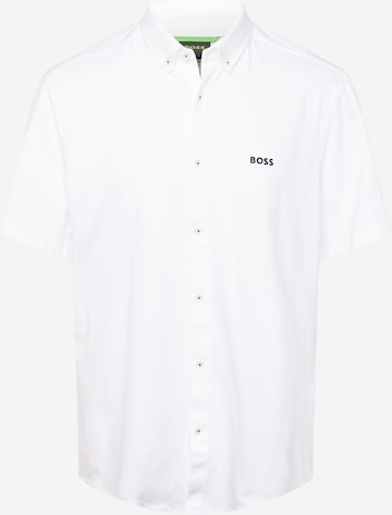 BOSS Button Up Shirt 'Motion' in White: front