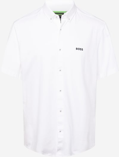 Marškiniai 'Motion' iš BOSS, spalva – juoda / balkšva, Prekių apžvalga
