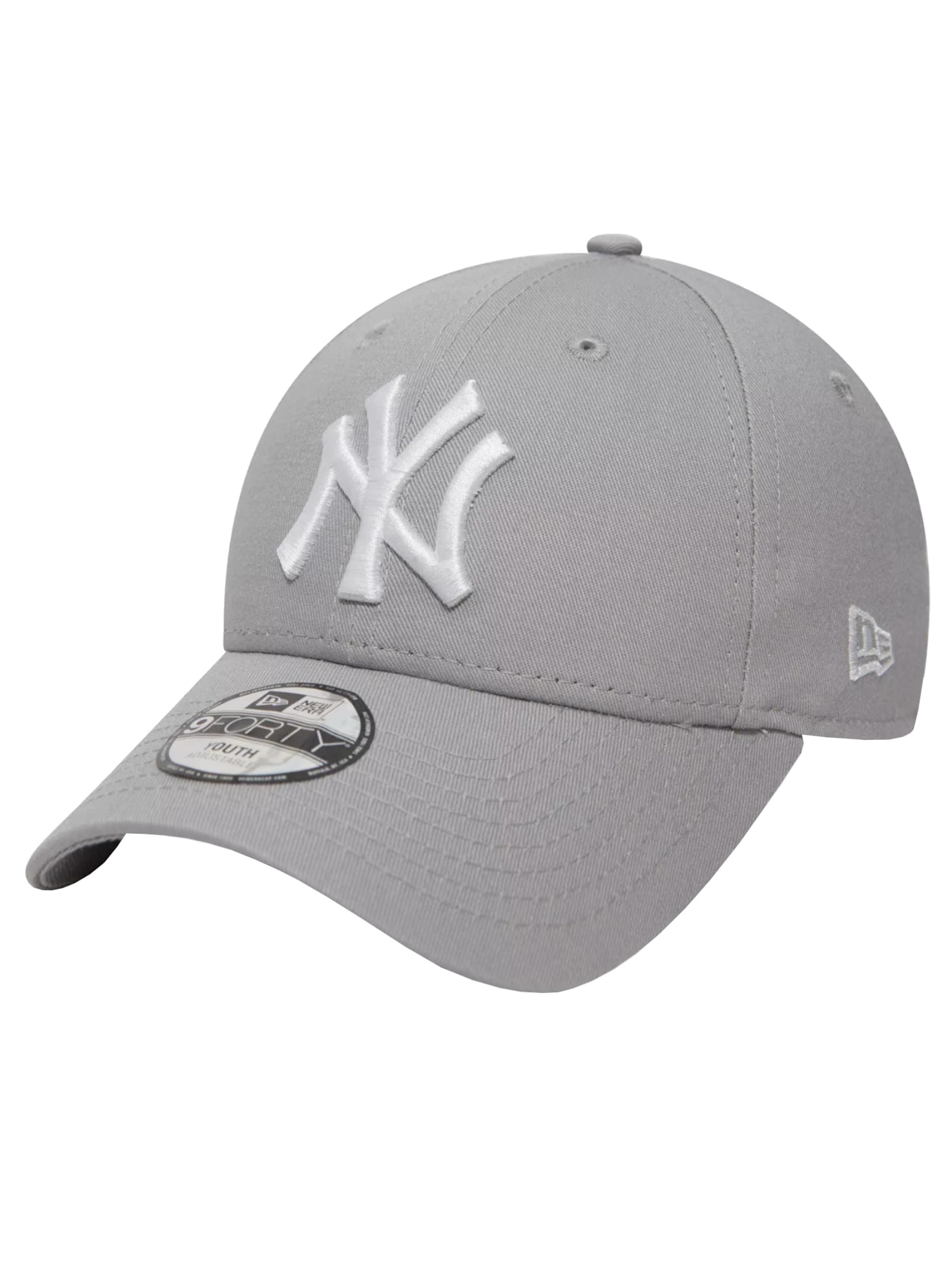 NEW ERA Hut 'New Era 9FORTY League New York Yankees Kids Cap'‌‌ in Grau: Vorderseite