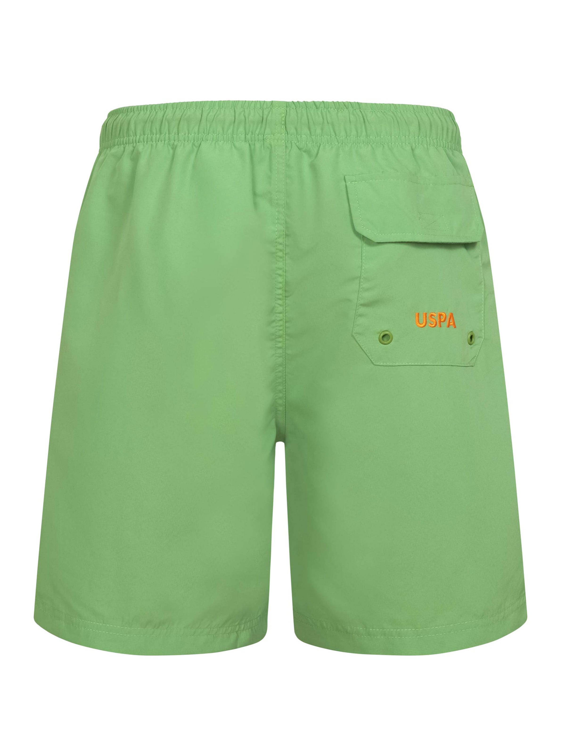U.S. POLO ASSN. Regular Badeshorts in Grün