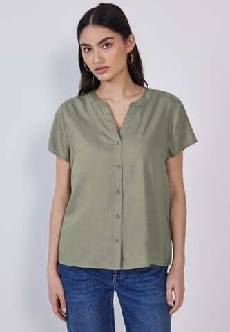 Street One Studio Bluse in Grün: Vorderseite