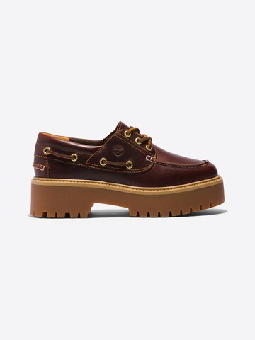 TIMBERLAND Lace-up shoe 'Stone Street 3 Eye' in Brown