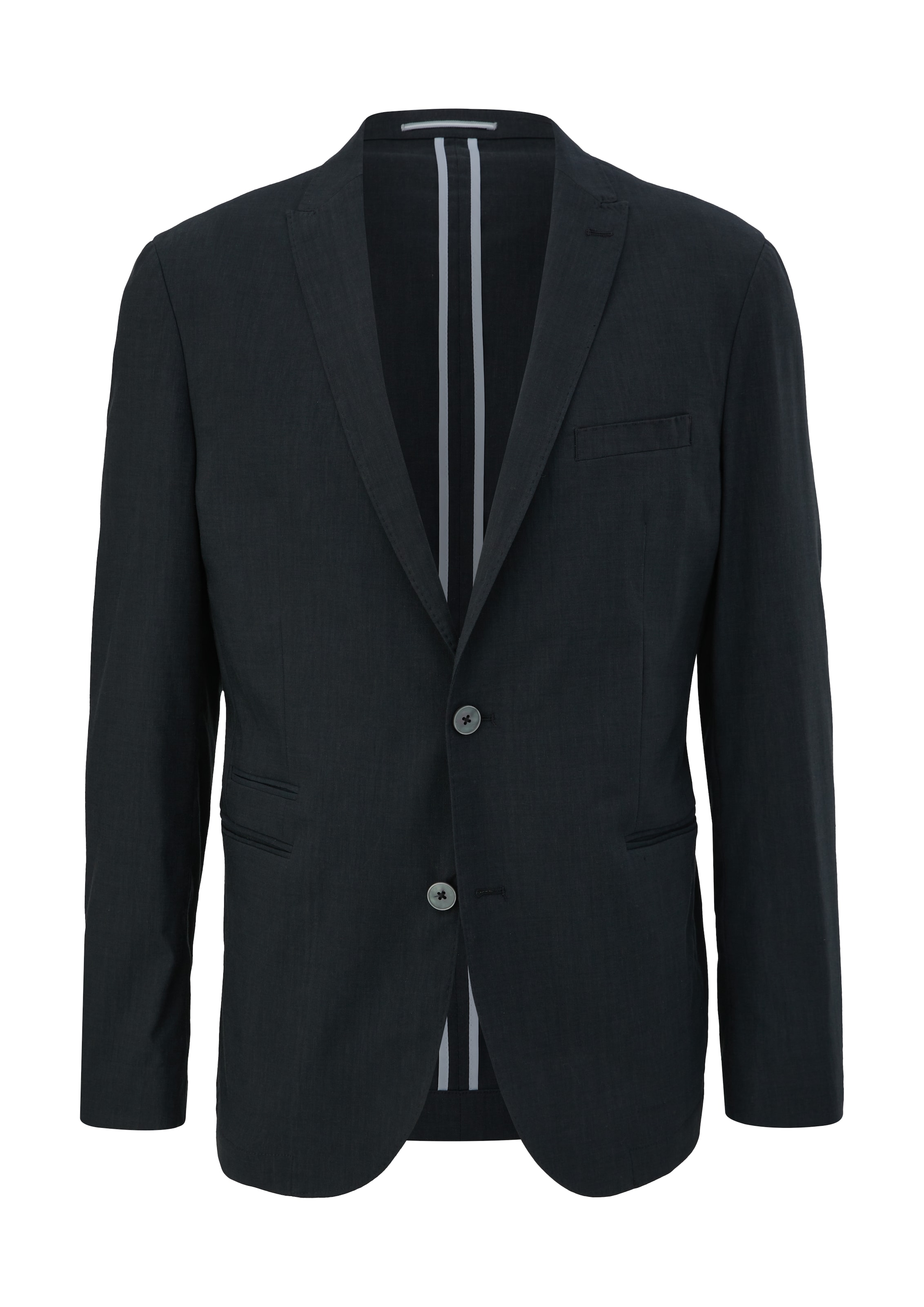 s.Oliver Regular Fit Sakko in Schwarz: Vorderseite